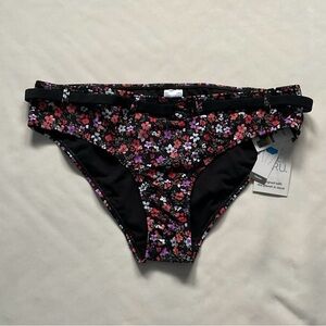 Time And Tru Women's Bikini Bottoms Belted Low Rise Swimwear Hipster Size M 8/10